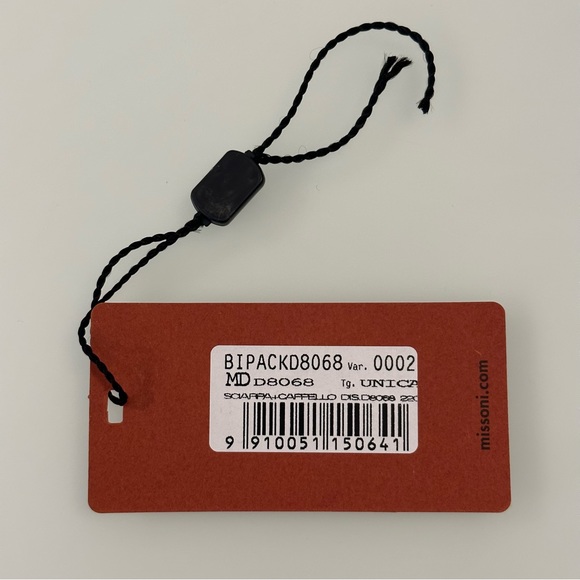 NWOT | Missoni | Purple Zigzag Hat & Scarf Set | One Size - Picture 14 of 16